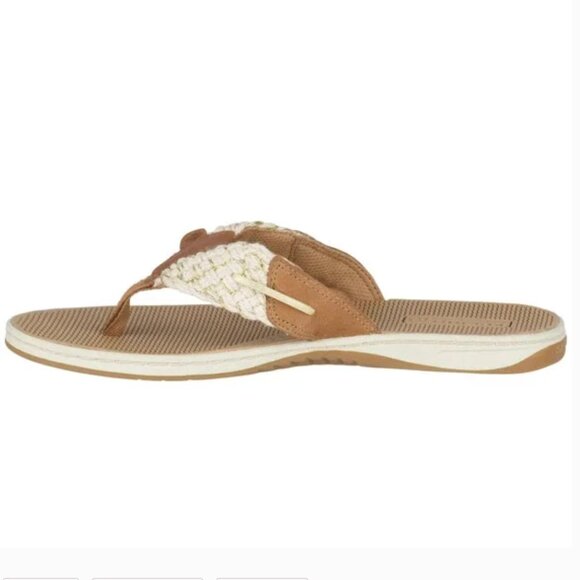 NIB Sperry Parrotfish Braided Sandal Flip Flop Thong Sandals, Flat Heel - Picture 2 of 8